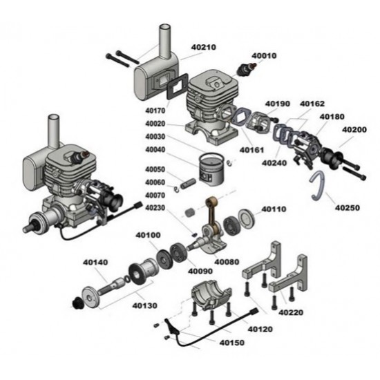 CRRCpro GF40i Gas Engine