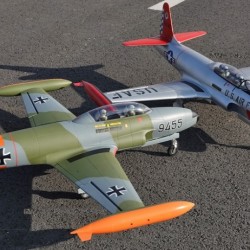 Freewing T-33 Shooting Star USAF 80mm EDF Jet ARF with Servos