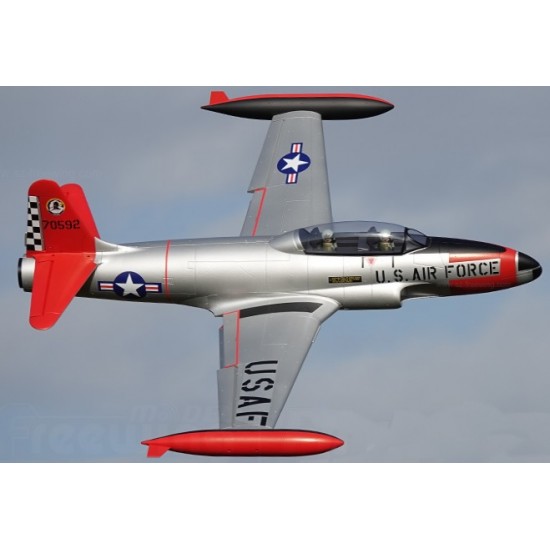 Freewing T-33 Shooting Star USAF 80mm EDF Jet ARF with Servos