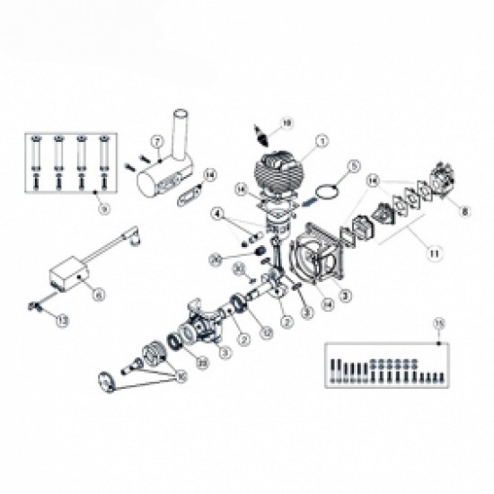 Front Ball Bearing for EME60 Engine 