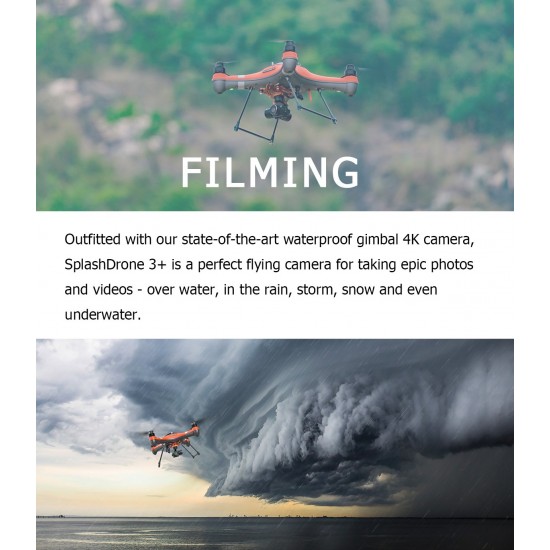 Swellpro Splashdrone 3+ Waterproof Drone for search and rescue, for filming and more