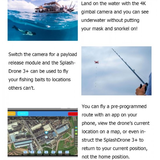 Swellpro Splashdrone 3+ Waterproof Drone for search and rescue, for filming and more