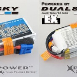 Dualsky XP13003EX Lipo Battery x2