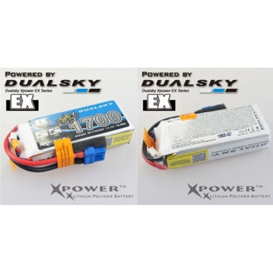 Dualsky XP17004EX Lipo Battery x2