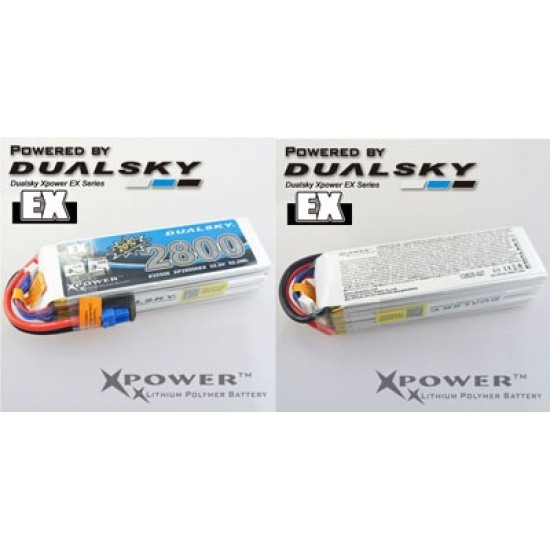 Dualsky XP28003EX Lipo Battery x 2 