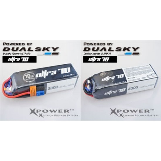 Dualsky XP33005ULT Lipo Battery x2