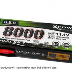 Dualsky XP80004HED Lipo Battery