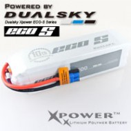 Dualsky XP40004ECO Lipo Battery x2