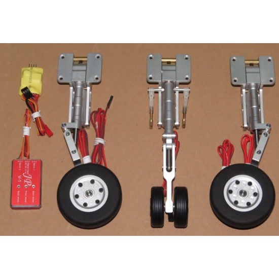 JP Hobby 10mm and 12mm Scale Metal Oleo Struts Set with Retracts with Wheels with Brakes for Turbo Model