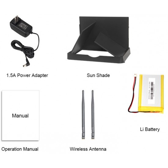 Feelworld 7'' FPV wireless DVR receiver monitor PVR732