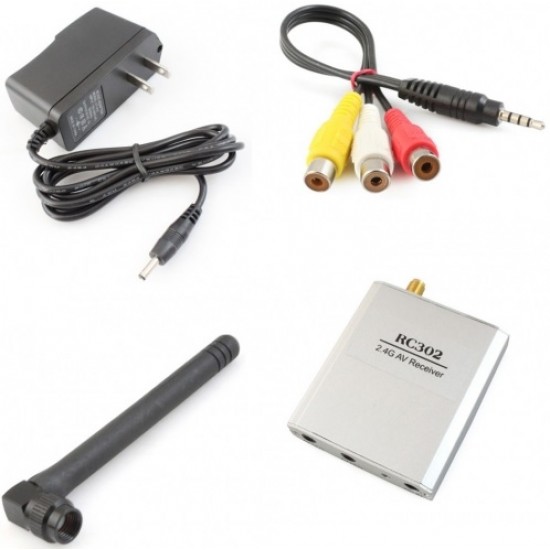 Boscam 2.4G Wireless FPV AV 8Ch Receiver RC302+ Mini CMOS