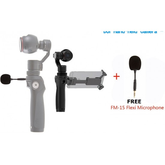 DJI OSMO 4K Camera and 3-Axis Gimbal with 2 OSMO Batteries and FREE FM-15 flexi Microphone