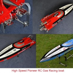 Pioneer High Speed RC Racing Gas Boat