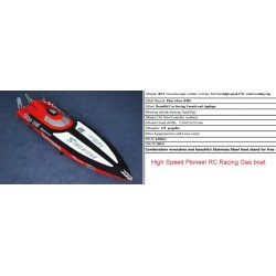 Pioneer High Speed RC Racing Gas Boat