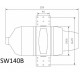 SWIWIN ACE Turbine Engine SW140B 14kg Brushless Starter and Fuel Pump