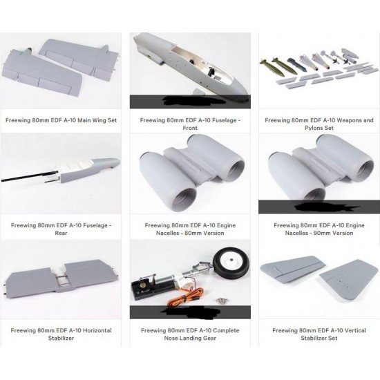 Freewing A-10 RC Plane Parts