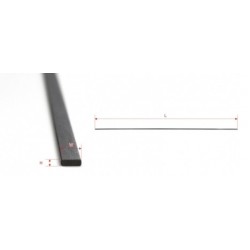 Flat and Thin Carbon Fibre Rod 0.6mm*5mm*1M