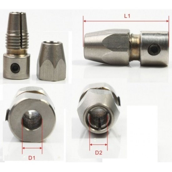 Collet Length=23mm Dia-A=4mm Dia-B=4mm