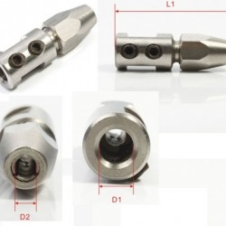 Collet Length-A=32mm Dia-A=5mm Dia-B=3.18mm