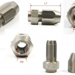 Collet Length=30mm Dia-A=M8-1.25 Dia-B=6.35mm