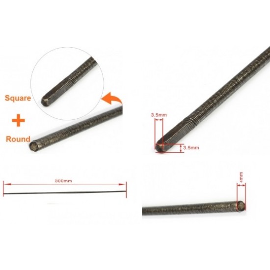 Flexible Axle (Round & Square) in Reverse for Boat x 4