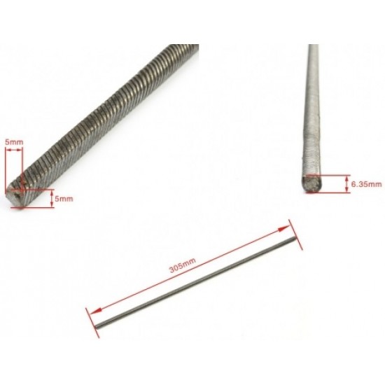 Flexible Axle (Round & Square) Positive Length=305mm for Boats x 2