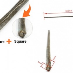 Flexible Axle (Both Square) Positive Length=365mm for Boats x 2 