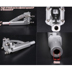 Adjustable Length 88 Shaft Bracket for RC Boat Length 88mm 