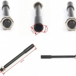 Drive Shaft with screw in reverse L=62mm for RC Boat x2