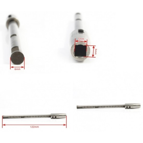 Drive Shaft Length=122mm 1/4 steel