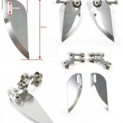 Aluminium Alloy Adjustable Stabi Length=30mm Height=92mm for RC boat (a pair) 