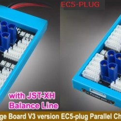 Parallel Charging Board with EC5 Plug and with JST-XH Balance Line