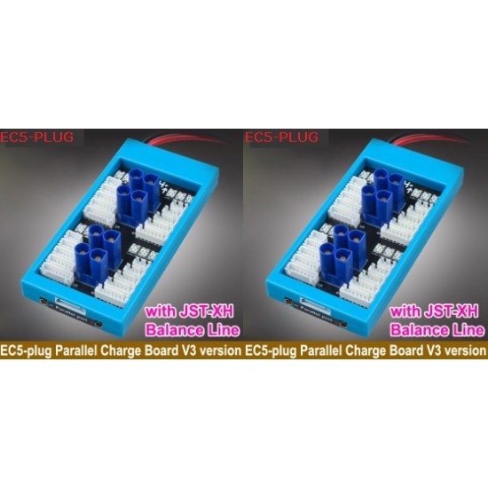 Parallel Charging Board with EC5 Plug and with JST-XH Balance Line