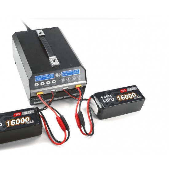 SKYRC PC1080 Dual Channel Lithium Battery Charger 1080W 20A with Free Data Cable