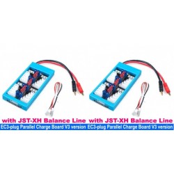 Parallel Charging Board with EC3 Plug and with JST-XH Balance Line