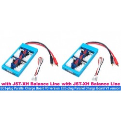 Parallel Charging Board with EC3 Plug and with JST-XH Balance Line