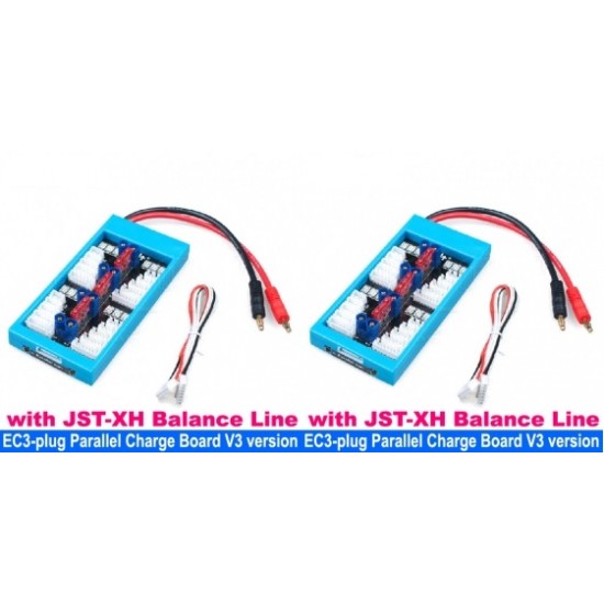 Parallel Charging Board with EC3 Plug and with JST-XH Balance Line