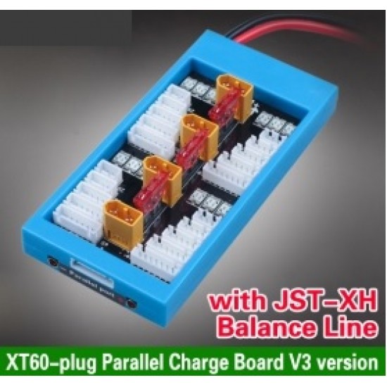 Parallel Charging Board with XT60 Plug and with JST-XH Balance Line