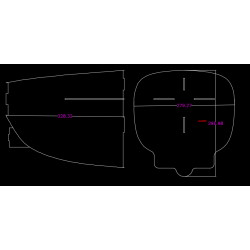 Cowl for Mxs-R 50-55CC RC Plane