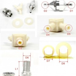 Fuel Pipe Connector Sets x 3 