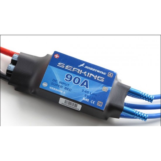 Hobbywing Seaking 90A Brushless ESC for Boat with Water Cooling System 