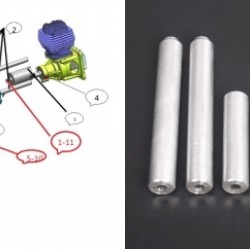 Stand-off and Screws for EME55 Electric Starter 