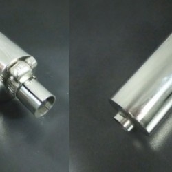 Stainless Steel Muffler Length=107mm for RC Boat Engine