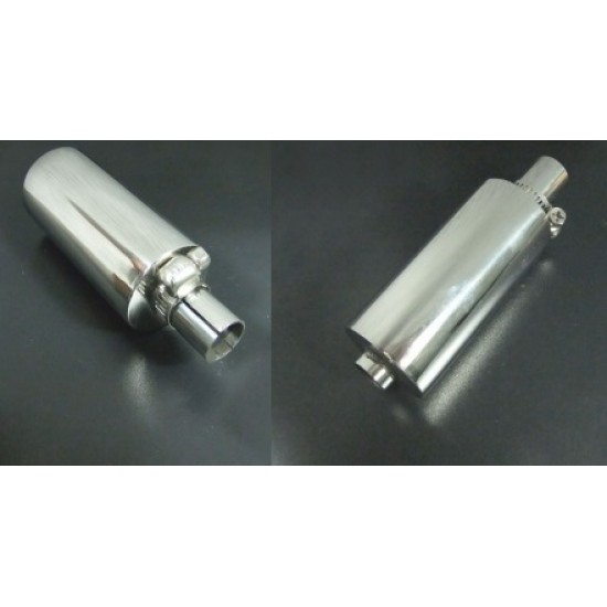 Stainless Steel Muffler Length=107mm for RC Boat Engine