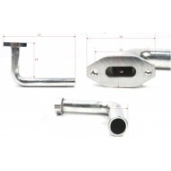 T Shaped Exhaust Pipe/Bent Pipe for RC Boat Nitro Engine 