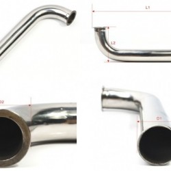 90 Degree Exhaust Pipe/Bent Pipe L190mm/D22mm for 26CC Gas Engine 