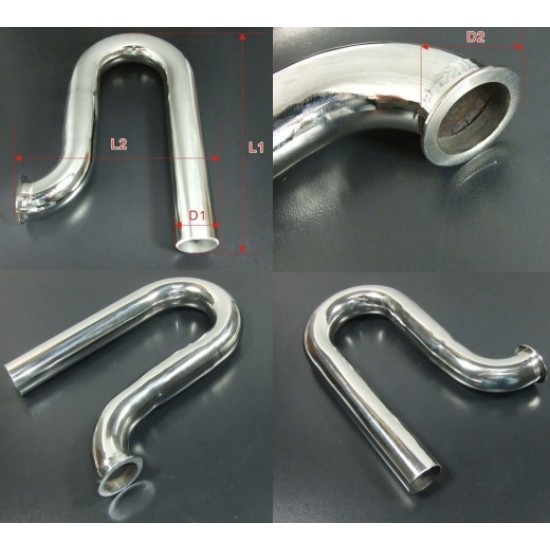 New Front Exhaust Pipe/Bent Pipe for RC Boat 26CC Gas Engine 