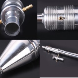 Tune pipe with Muffler L480mm for 4.5grade Nitro Engine 