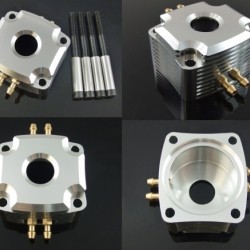 CNC Aluminum Water Jacket for 26CC China Zenoah Engine 