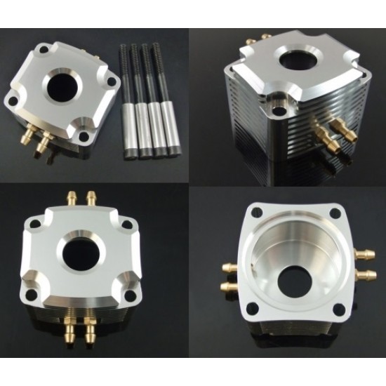 CNC Aluminum Water Jacket for 26CC China Zenoah Engine 